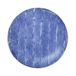 Shop Vietri Santorini Striped Dinner Plate In Blue