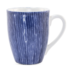 Vietri Viva Santorini Ceramic Stripe Mug In Blue