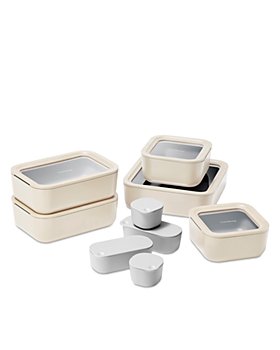 Caraway - 14-Piece Ceramic Coated Glass Food Storage Set