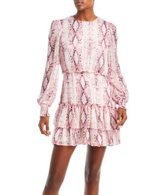 Pink Snake Print Dress