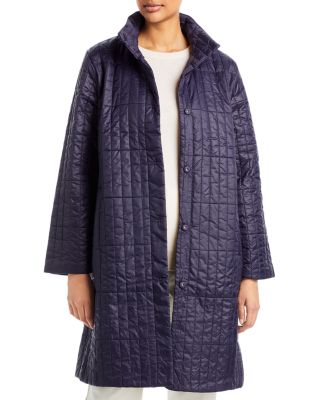 Eileen fisher quilted coat on sale