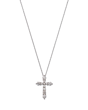 Bloomingdale's Diamond Cross Pendant Necklace in 14K White Gold, 1.0 ct. t.w. - 100% Exclusive