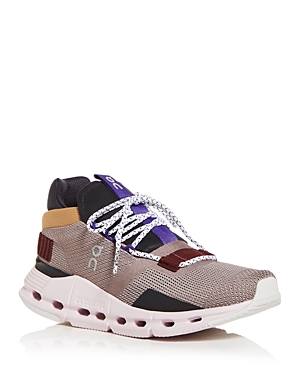 On Cloudnova Sneaker In Zinc/lilac