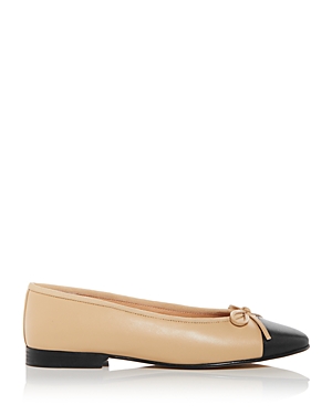 Jeffrey Campbell Arabesque Ballet Flat In Natural Black