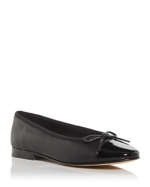 Jeffrey Campbell Arabesque Ballet Flat In Black Patent