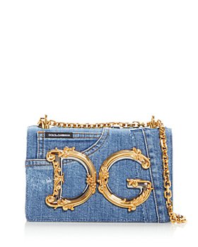 Dolce & Gabbana - DG Girls Bag in Patchwork Denim & Plain Calfskin
