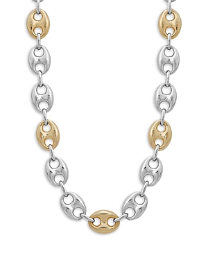 Mariner Link 14K Yellow Gold & Sterling Silver Necklace, 36