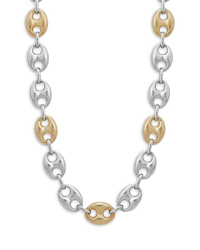 Alberto Amati Mariner Link 14k Yellow Gold & Sterling Silver Necklace, 36 In Silver/yellow