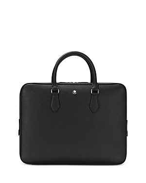 Shop Montblanc Sartorial Leather Document Case In Black