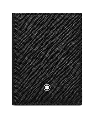 Montblanc Sartorial Leather Card Holder In Black