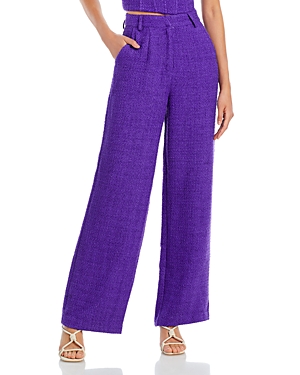 AQUA X MAEVE REILLY TWEED PANTS - 100% EXCLUSIVE