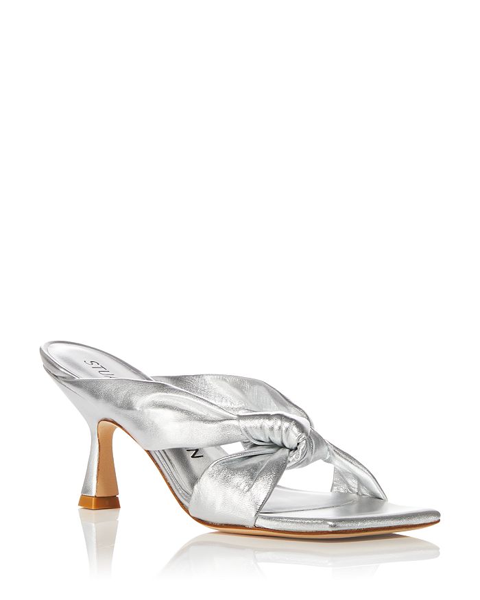 Women's Silver Designer Flat Sandals - Bloomingdale's