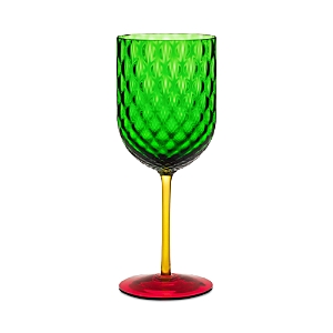 Dolce & Gabbana Casa Red Wine Glass In Green Multi