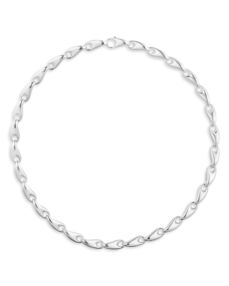 Georg Jensen Reflect Sterling Silver Medium Link Necklace, 19.29 In Silver