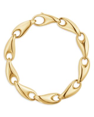 Georg Jensen 18K Yellow Gold Reflect Large Link Bracelet
