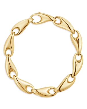 Georg Jensen 18k Yellow Gold Reflect Large Link Bracelet