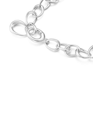 Georg Jensen 18K Yellow Gold Offspring Chain Link Collar Necklace, 17.13"