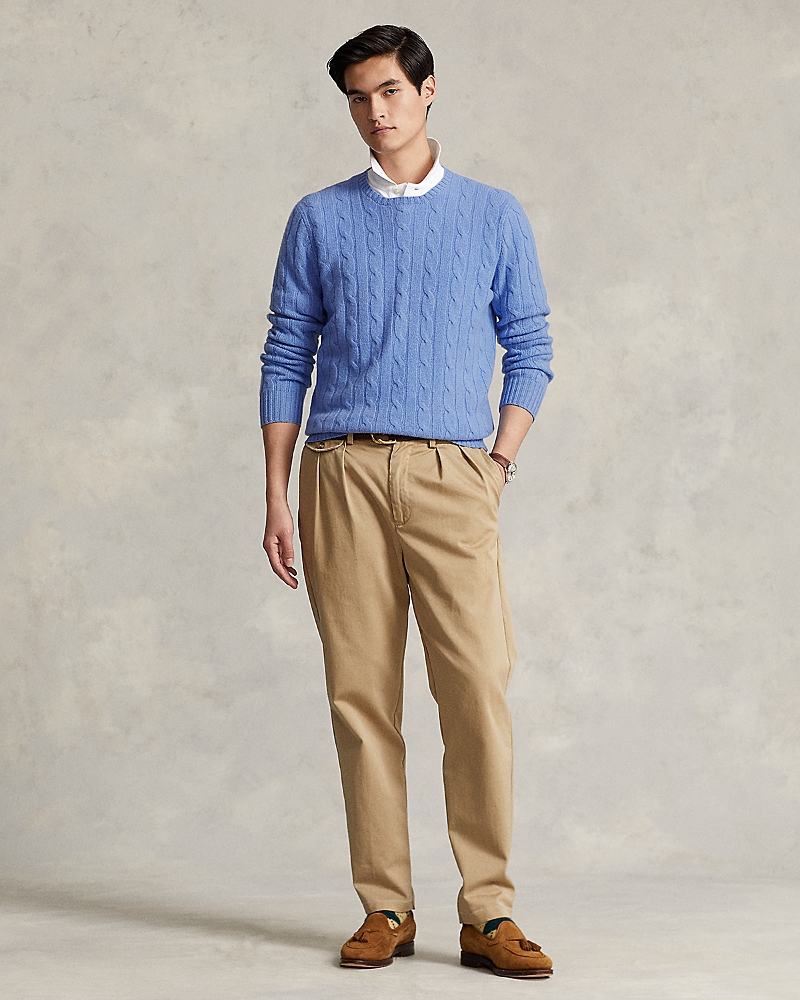 Polo Ralph Lauren Light Blue Cable Knit Sweater