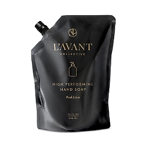 L'avant Collective Hand Soap Refill Pouch, Fresh Linen 32 Oz. In Gray