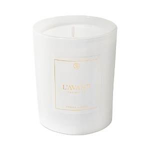 L'avant Collective Candle, Fresh Linen 8 Oz. In White