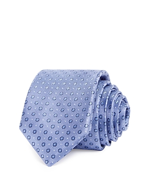 The Men's Store At Bloomingdale's Circular Medallion Neat Silk Skinny Tie - 100% Exclusive In Light Blue