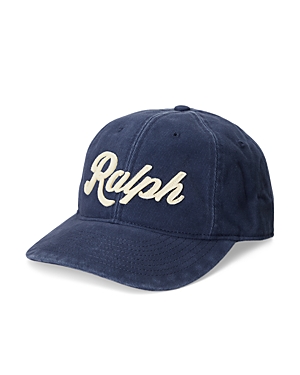 Shop Polo Ralph Lauren Appliqued Twill Ball Cap In Newport Navy