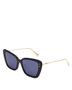 Dior B5f Butterfly Sunglasses, 56mm In Black/blue Solid