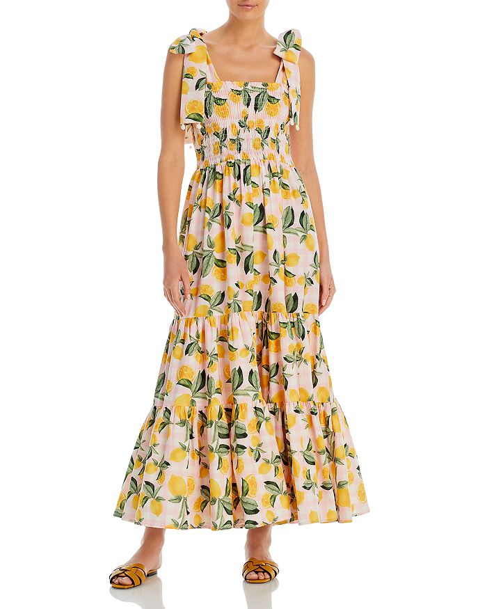 Capittana Evita Lemon Vichy Swim Cover-Up Dress | Bloomingdale's