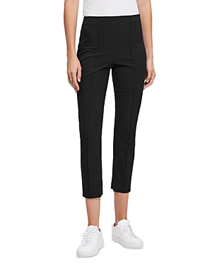 Theory Cropped Zip Cuff Pants In Black