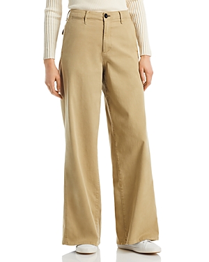 Shop Rag & Bone Sofie Wide Leg Pants In Khaki