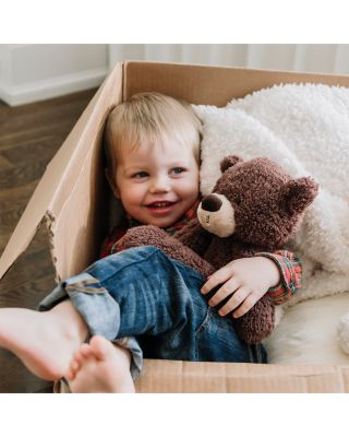 Fuzzy Teddy Bear Stuffed Animal Plush, Chocolate Brown - Ages 1+