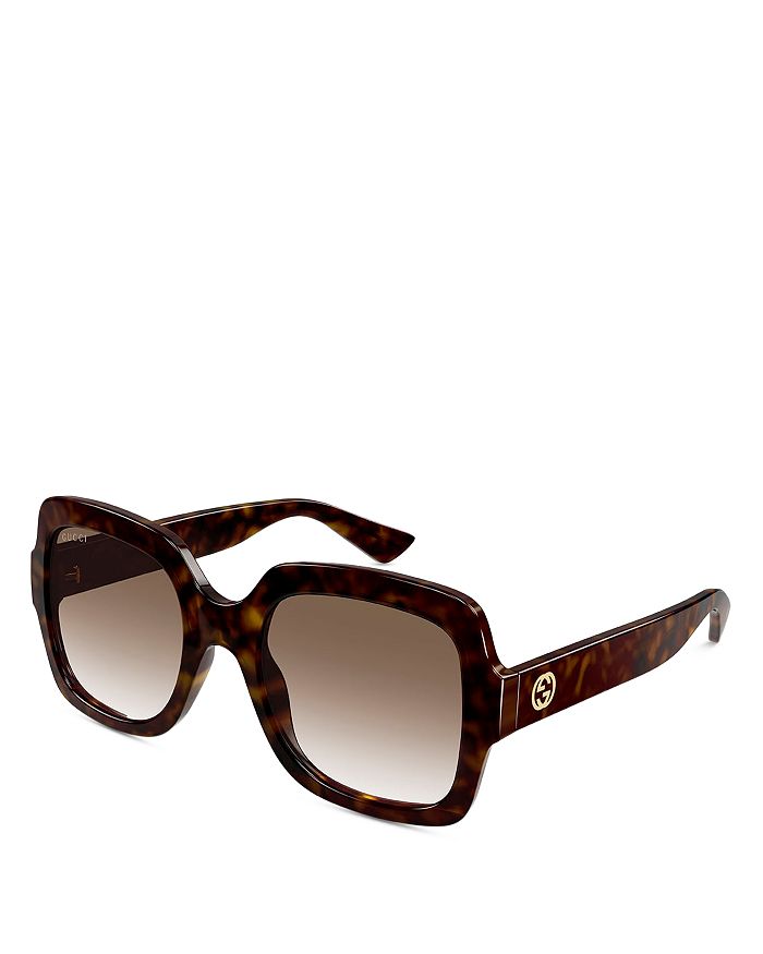 Gucci Kering Minimal Squared Sunglasses, 54mm | Bloomingdale's