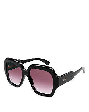 Chloe Gayia Squared Sunglasses, 56mm