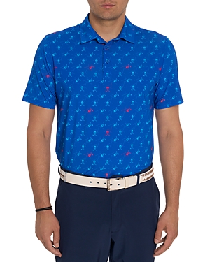 Robert Graham Stinger Performance Polo In Cobalt