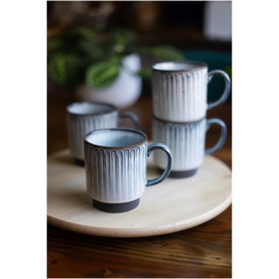 Colonnade Mugs, Set of 4