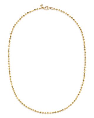 Temple St. Clair - 18K Yellow Gold Classic Polished Ball Chain Necklace, 16"