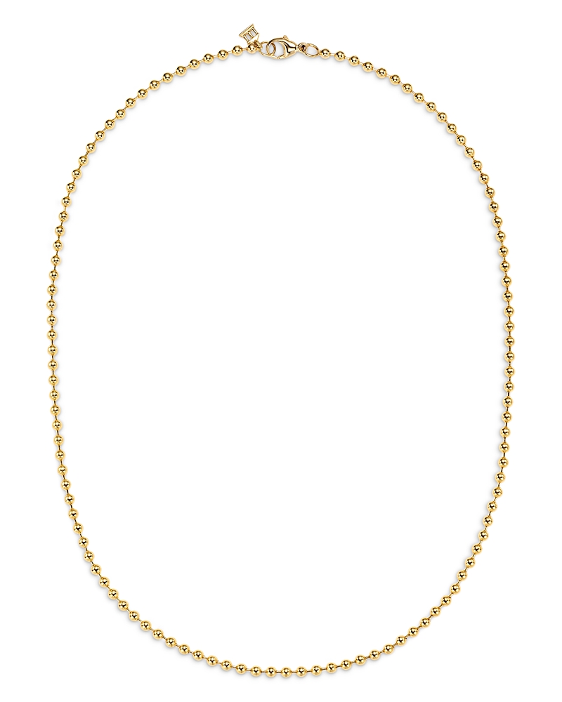 Temple St. Clair 18K Yellow Gold Classic Polished Ball Chain Necklace, 16