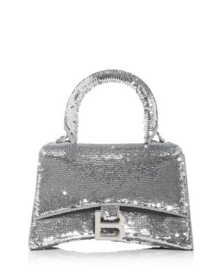 ハンドバッグ BALENCIAGA HOURGLASS XS HANDBAG WITH CHAIN AND SEQUINS Balenciaga Hourglass XS Handbag with Chain and Sequins