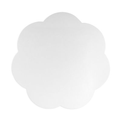 Scalloped Lacquer 16" Placemats, Set of 4