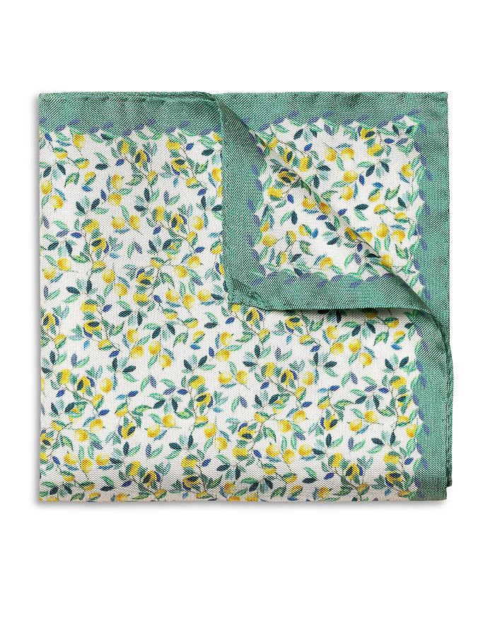 Eton Lemon Print Silk Pocket Square Bloomingdale's