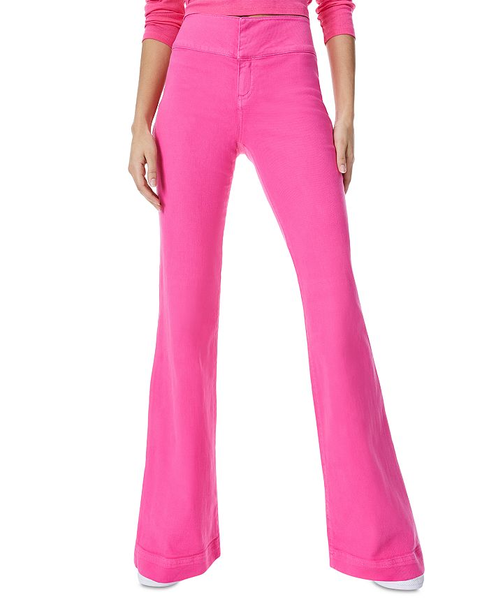 Pants & Jumpsuits, Pink Low Rise Flare Sweatpants