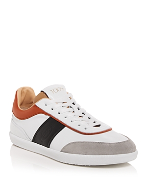 TOD'S MEN'S CASETTA colour BLOCKED LACE UP trainers