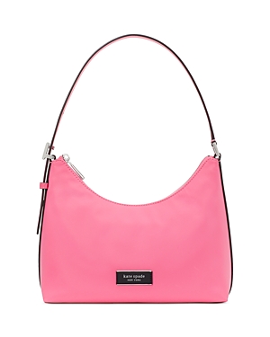 Kate Spade New York Sam Icon Ksnyl Nylon Small Shoulder Bag In Pink Cloud
