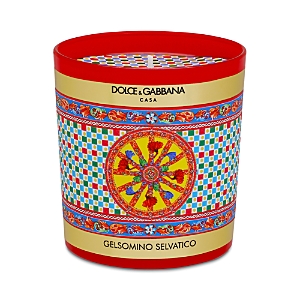 Dolce & Gabbana Casa Wild Jasmine Scented Candle 8.81 Oz. In Red