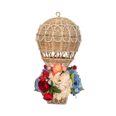 Provence Rattan Whitewash Medium Hot Air Balloon Basket