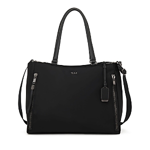 Shop Tumi Voyageur Valetta Large Tote Bag In Black/gunmetal