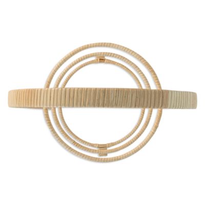 Provence Rattan Whitewash Three Tiered Plate Server