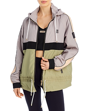 P.E NATION MAN DOWN HOODED COLOR BLOCK JACKET