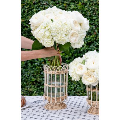 Provence Rattan Whitewash Large Hurricane