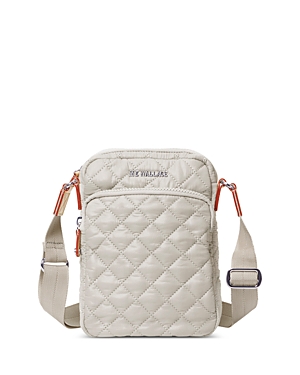 Mz Wallace Metro Crossbody In Pewter/silver
